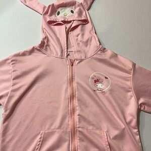 Pink Kids Hoodie with Bunny Ears